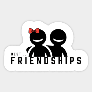 best friendships man / women Sticker